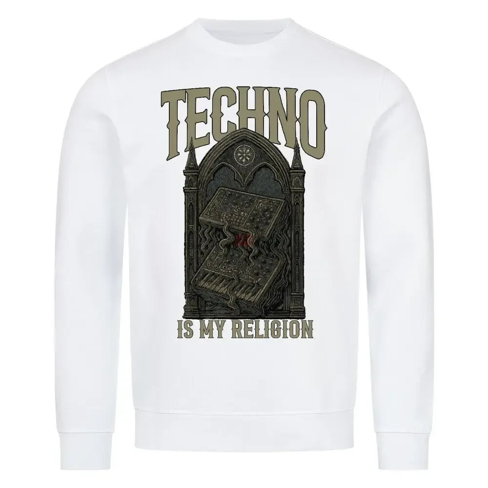 TECHNO IS MY RELIGION - Premium Organic Sweatshirt - 4BeaTz - Music&Fashion