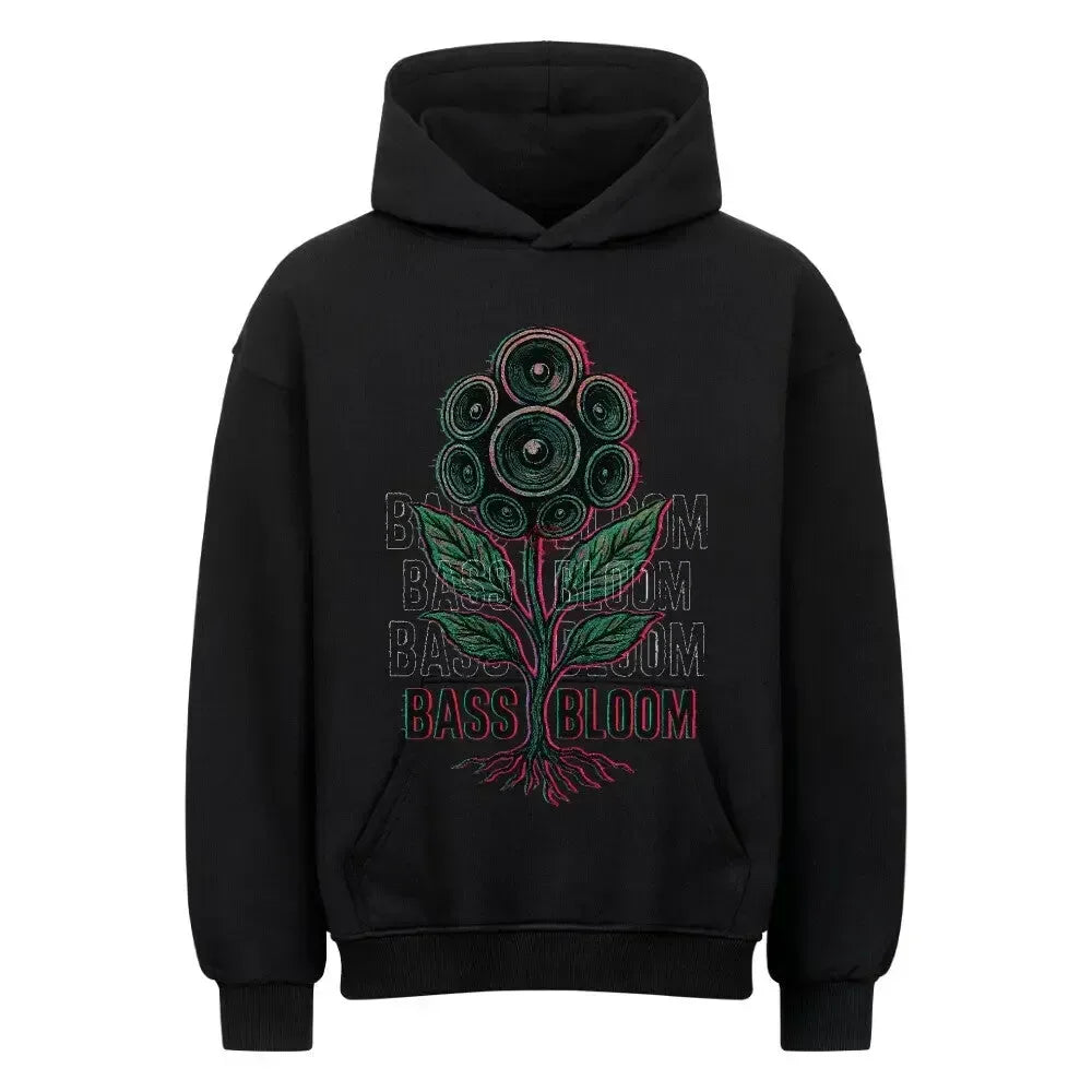 BASS BLOOM - Oversized Hoodie (Frontprint) - 4BeaTz - Music&Fashion