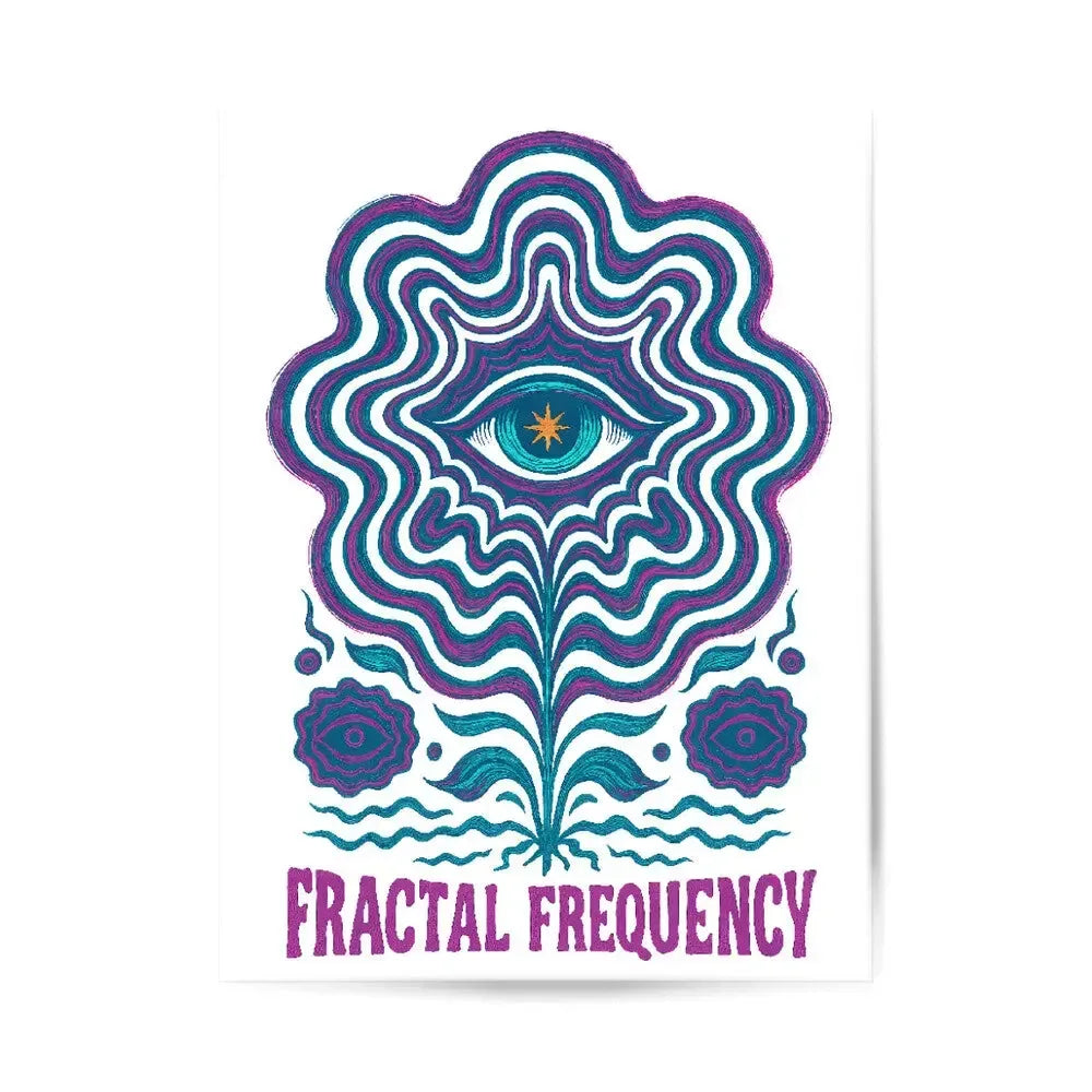 FRACTAL FREQUENCY - Poster - 4BeaTz - Music&Fashion