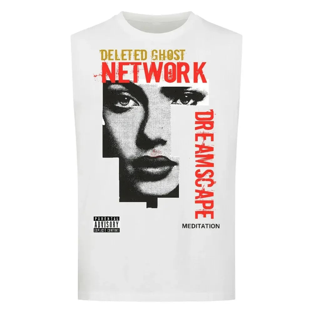 DELETED GHOST NETWORK - Sleeveless Oversized Tee - 4BeaTz - Music&Fashion
