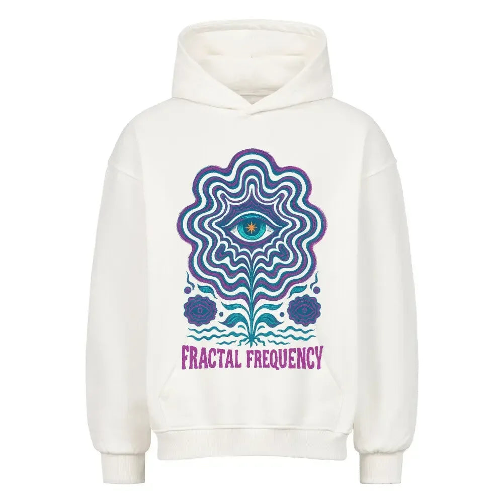 FRACTAL FREQUENCY - Oversized Hoodie (Front Print) - 4BeaTz - Music&Fashion