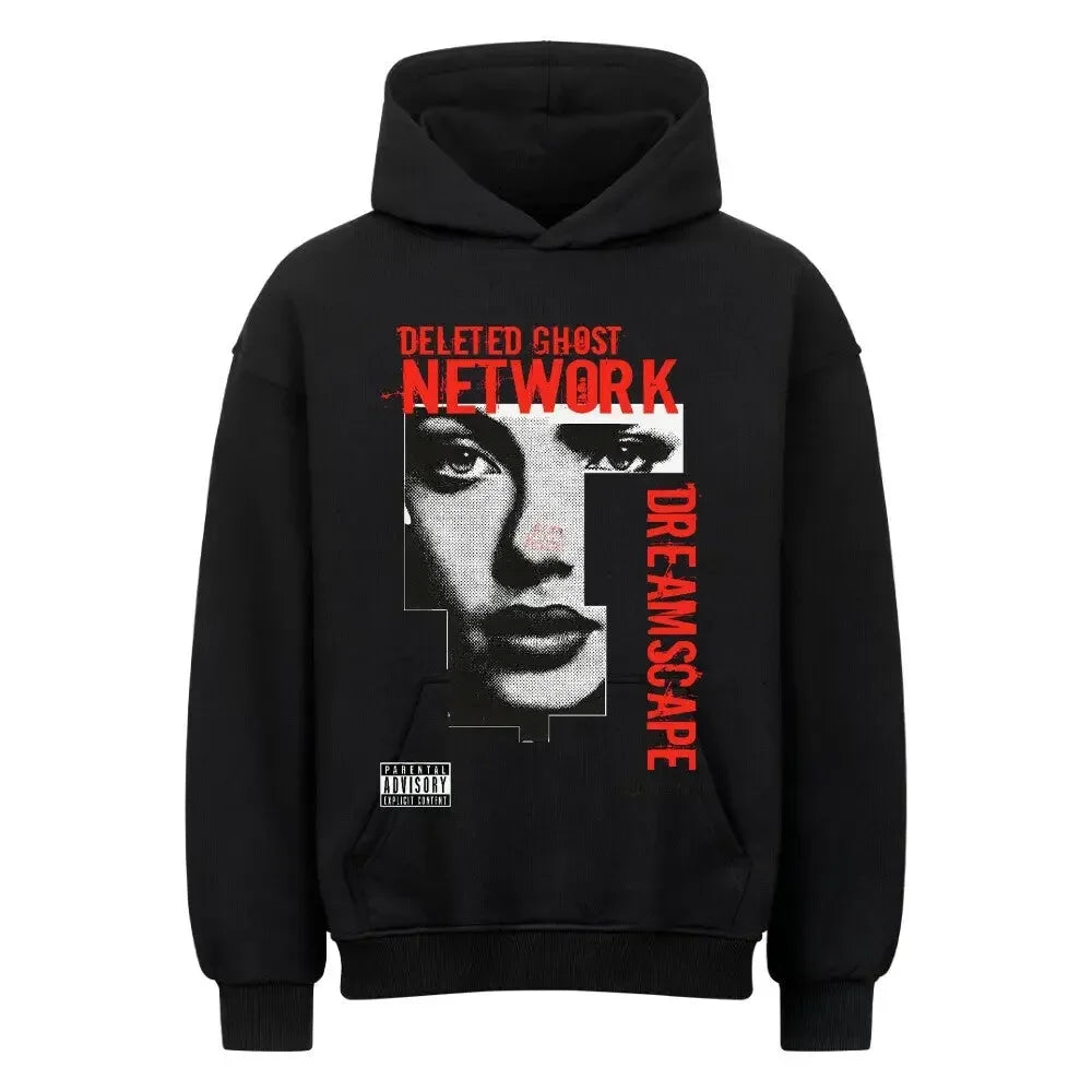 DELETED GHOST NETWORK - Oversized Hoodie (Front Print) - 4BeaTz - Music&Fashion