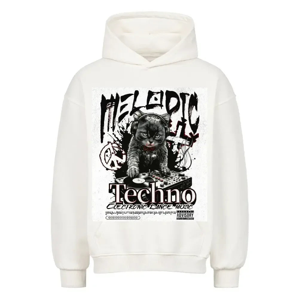 DROP & PURR — Pocket Print Edition (4BeaTz) - Oversized Hoodie (Front print) - 4BeaTz - Music&Fashion