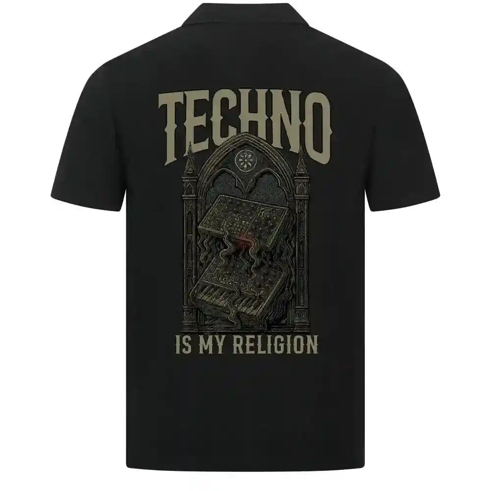 TECHNO IS MY RELIGION - Polo Shirt - 4BeaTz - Music&Fashion