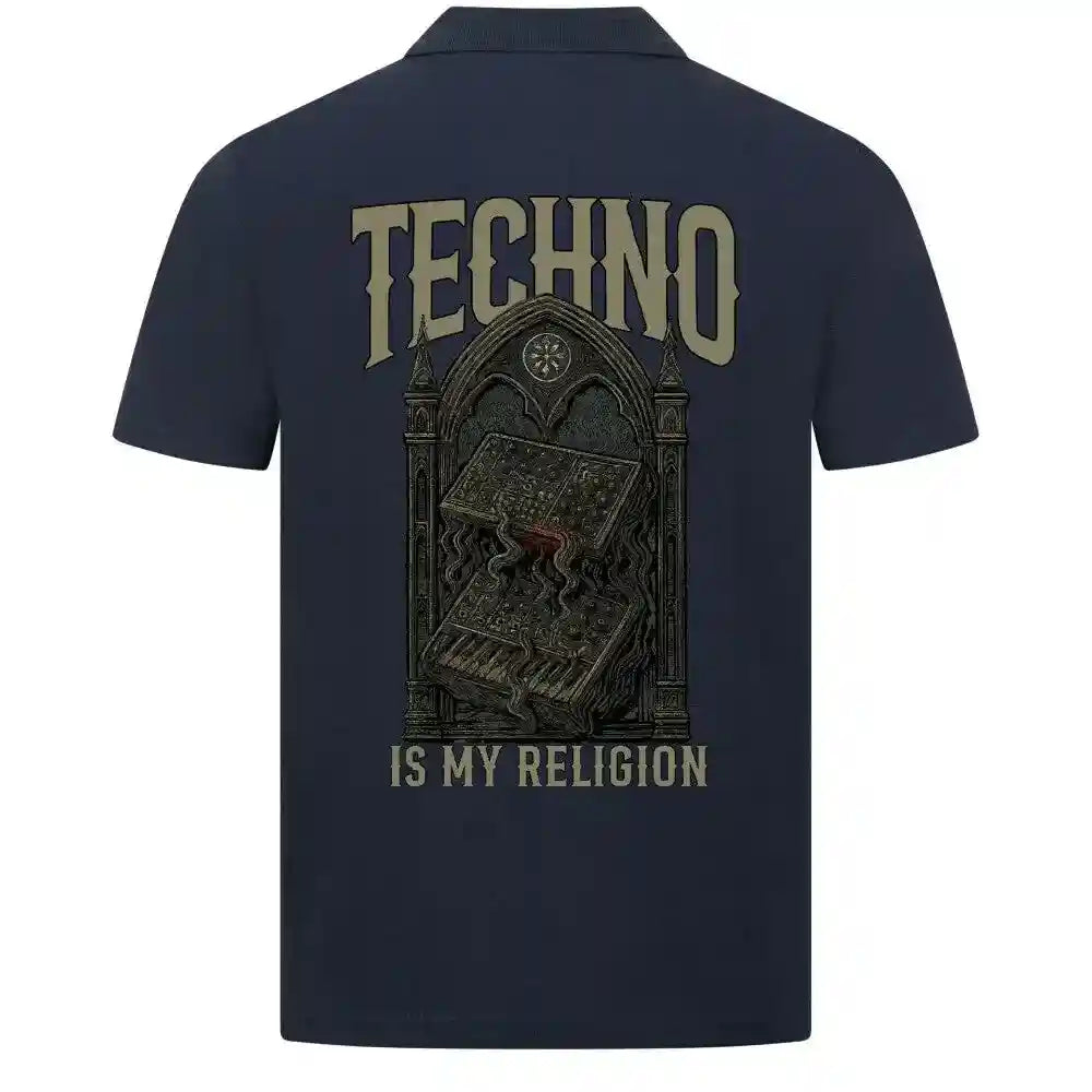 TECHNO IS MY RELIGION - Polo Shirt - 4BeaTz - Music&Fashion