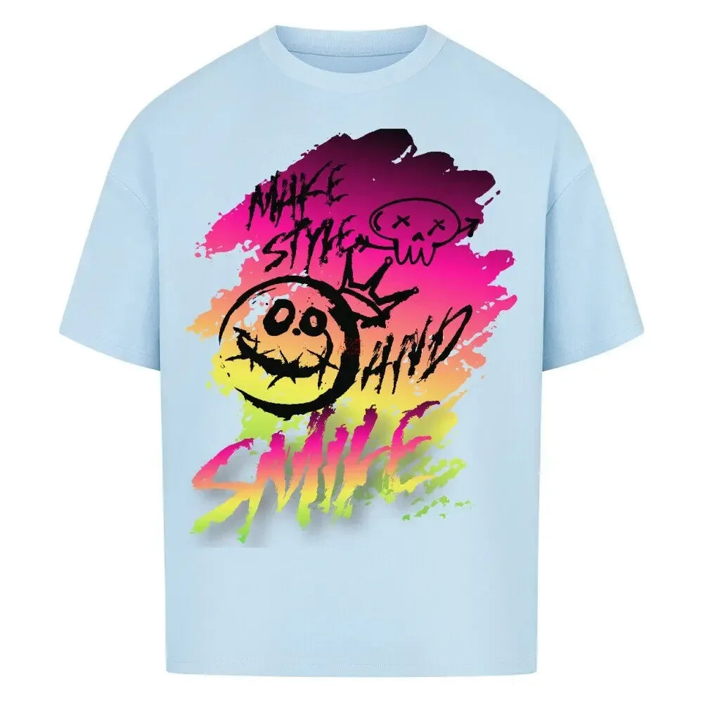 Make Style and Smile - Oversized Shirt - 4BeaTz - Music&Fashion
