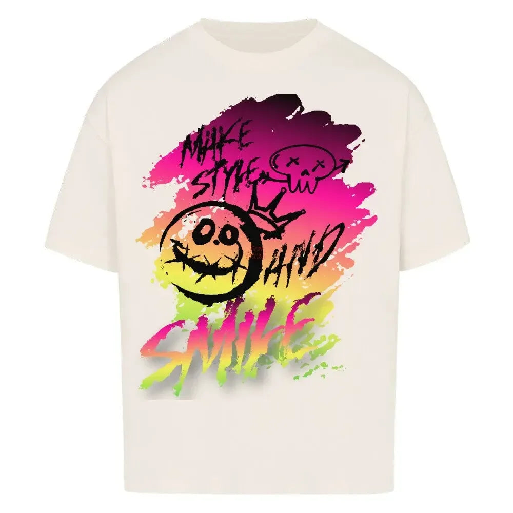 Make Style and Smile - Oversized Shirt - 4BeaTz - Music&Fashion