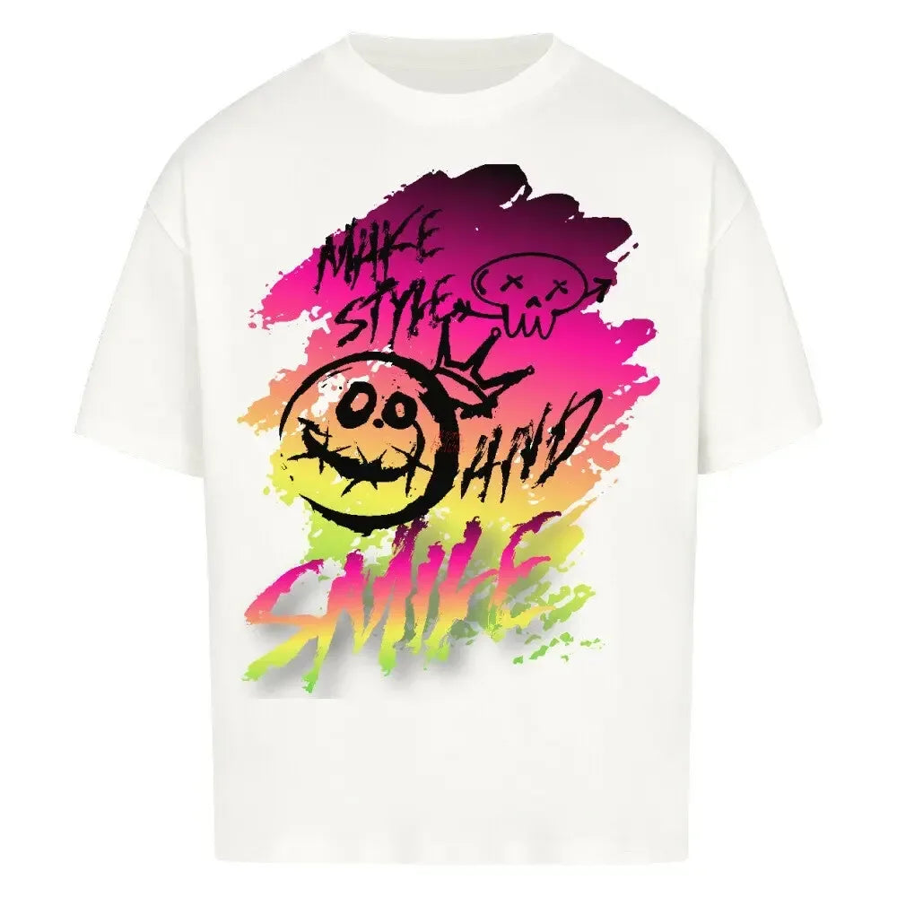 Make Style and Smile - Oversized Shirt - 4BeaTz - Music&Fashion