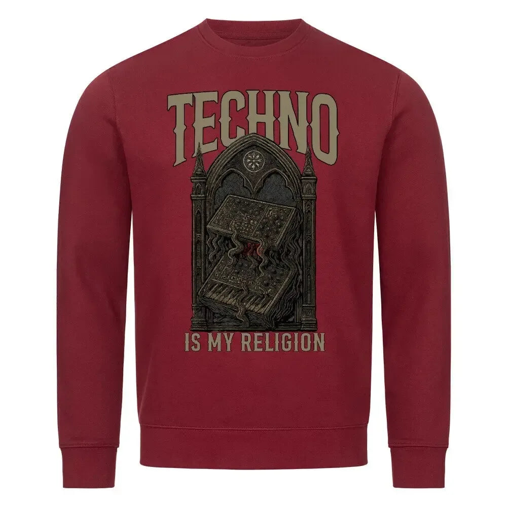 TECHNO IS MY RELIGION - Premium Organic Sweatshirt - 4BeaTz - Music&Fashion