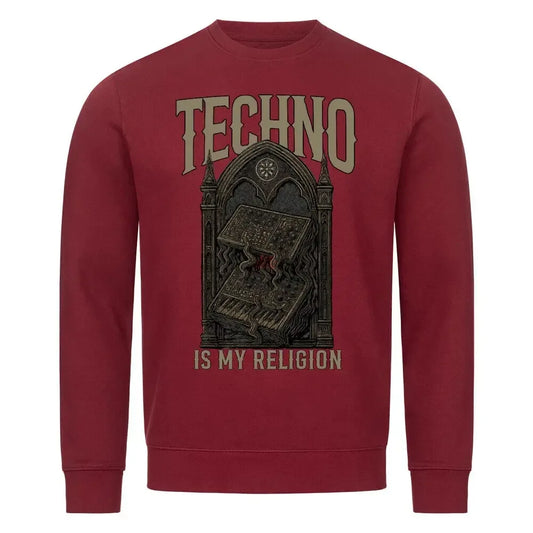 TECHNO IS MY RELIGION - Premium Organic Sweatshirt - 4BeaTz - Music&Fashion