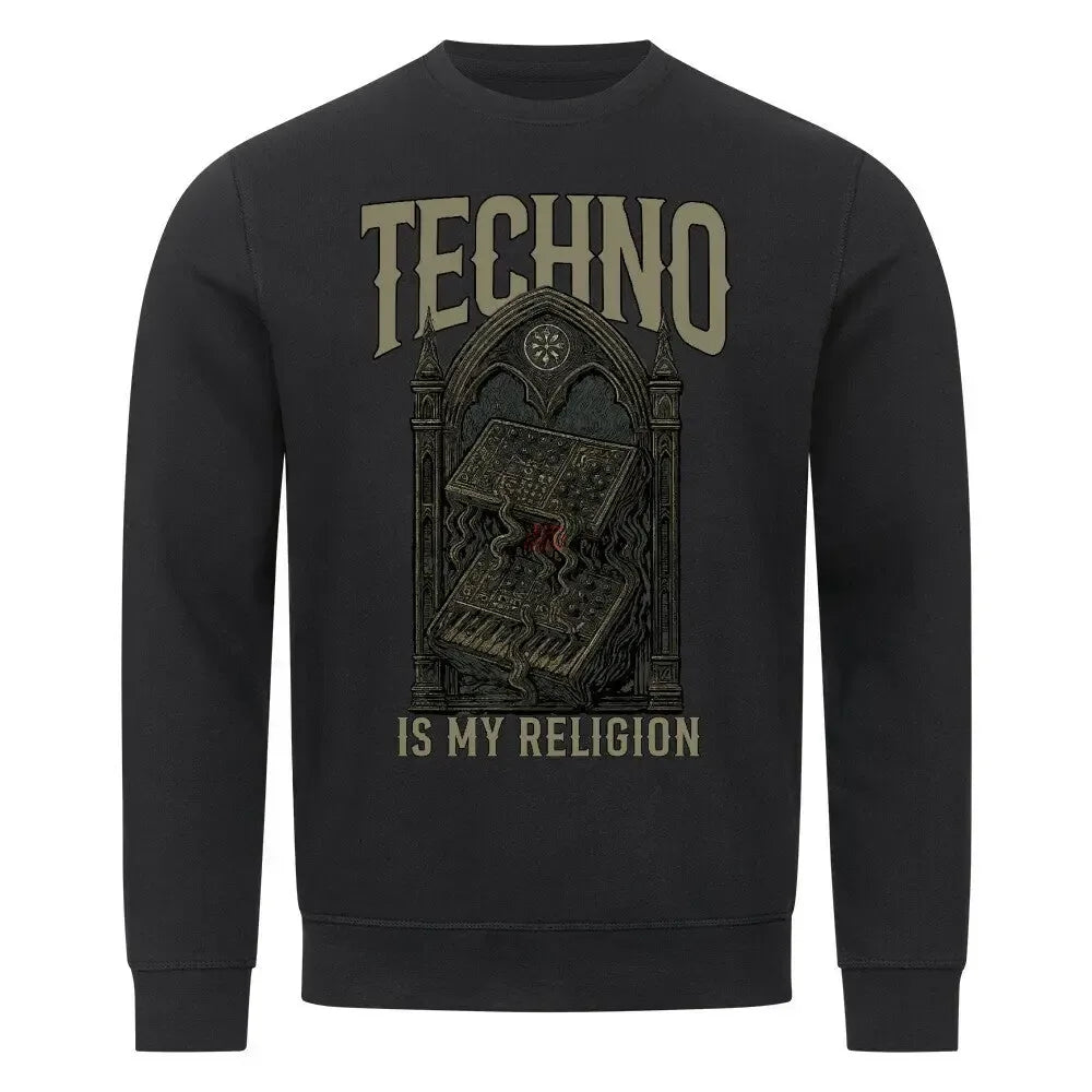 TECHNO IS MY RELIGION - Premium Organic Sweatshirt - 4BeaTz - Music&Fashion