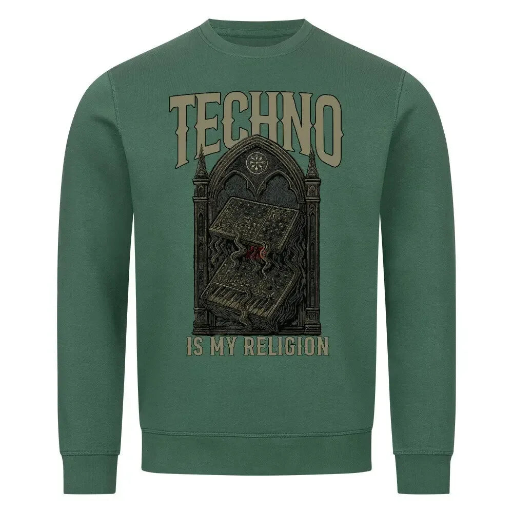 TECHNO IS MY RELIGION - Premium Organic Sweatshirt - 4BeaTz - Music&Fashion