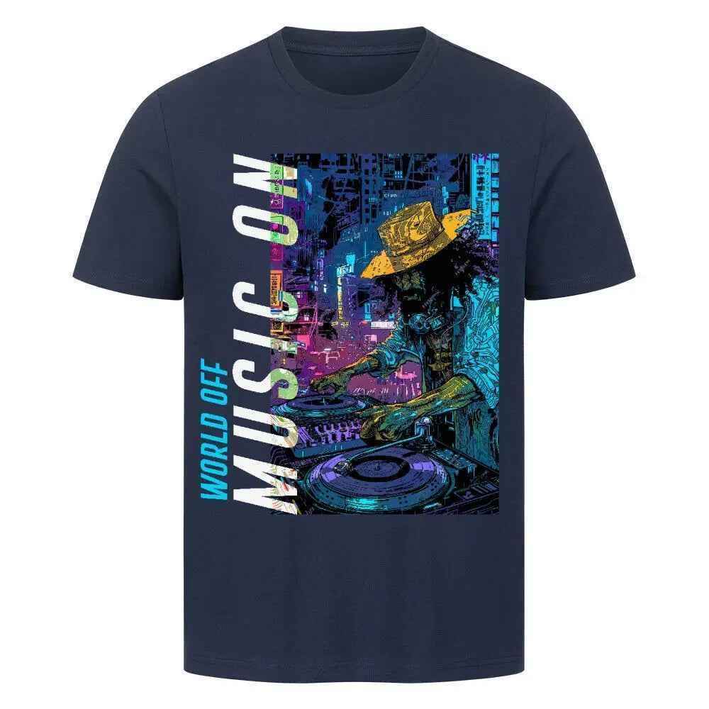 WORLD OFF MUSIC ON - Premium T-Shirt - 4BeaTz - Music&Fashion
