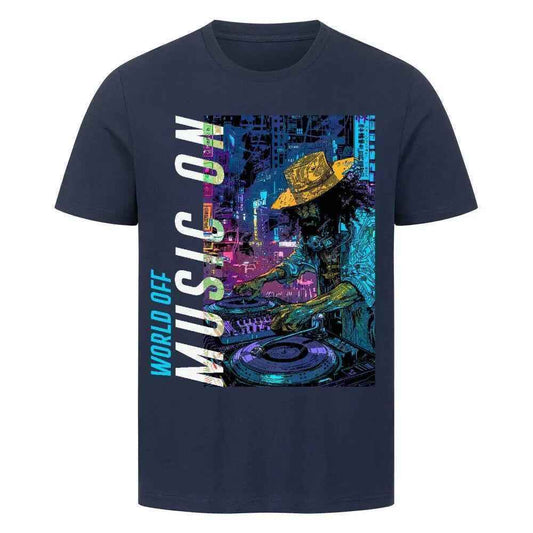 WORLD OFF MUSIC ON - Premium T-Shirt - 4BeaTz - Music&Fashion