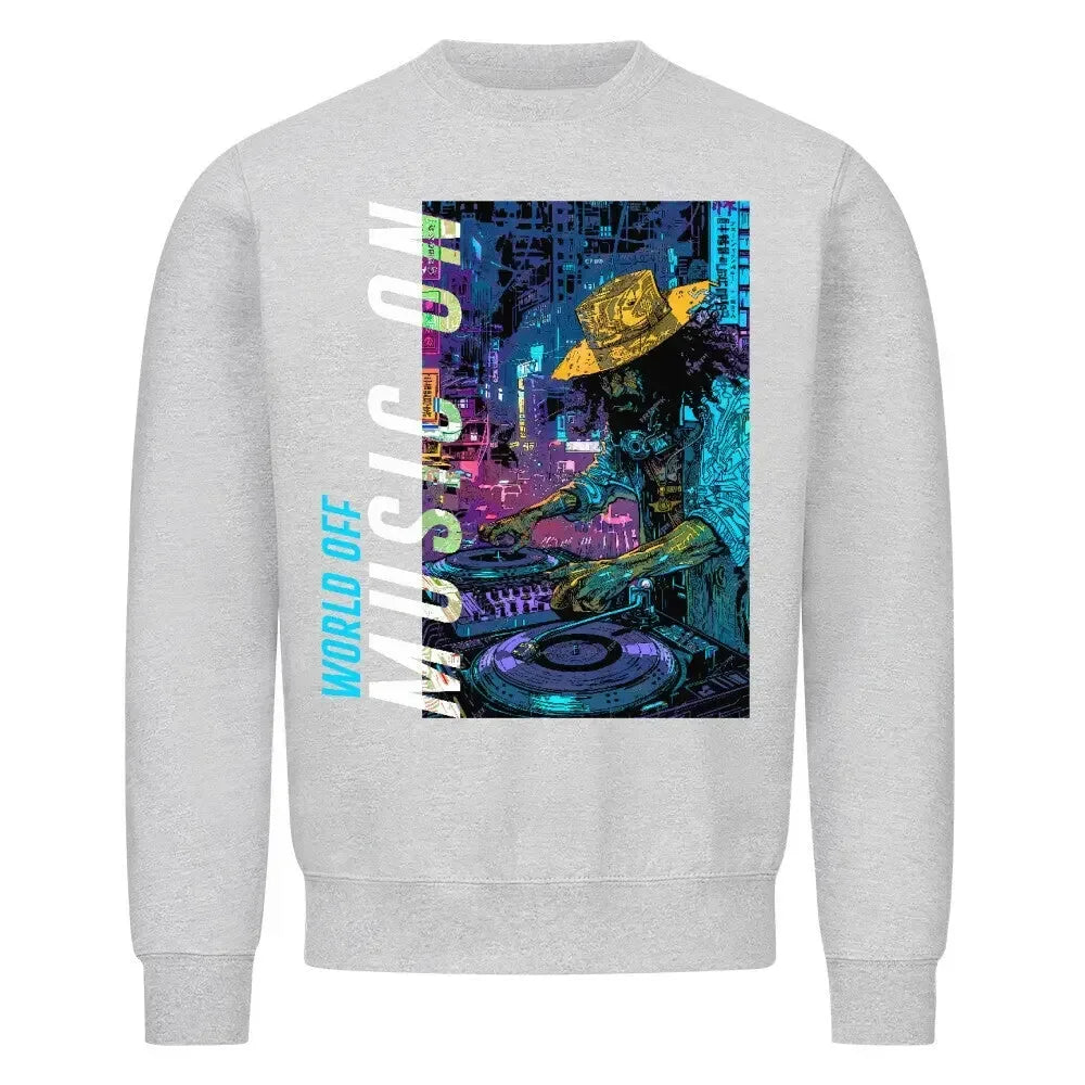 WORLD OFF MUSIC ON - Classic Sweatshirt - 4BeaTz - Music&Fashion