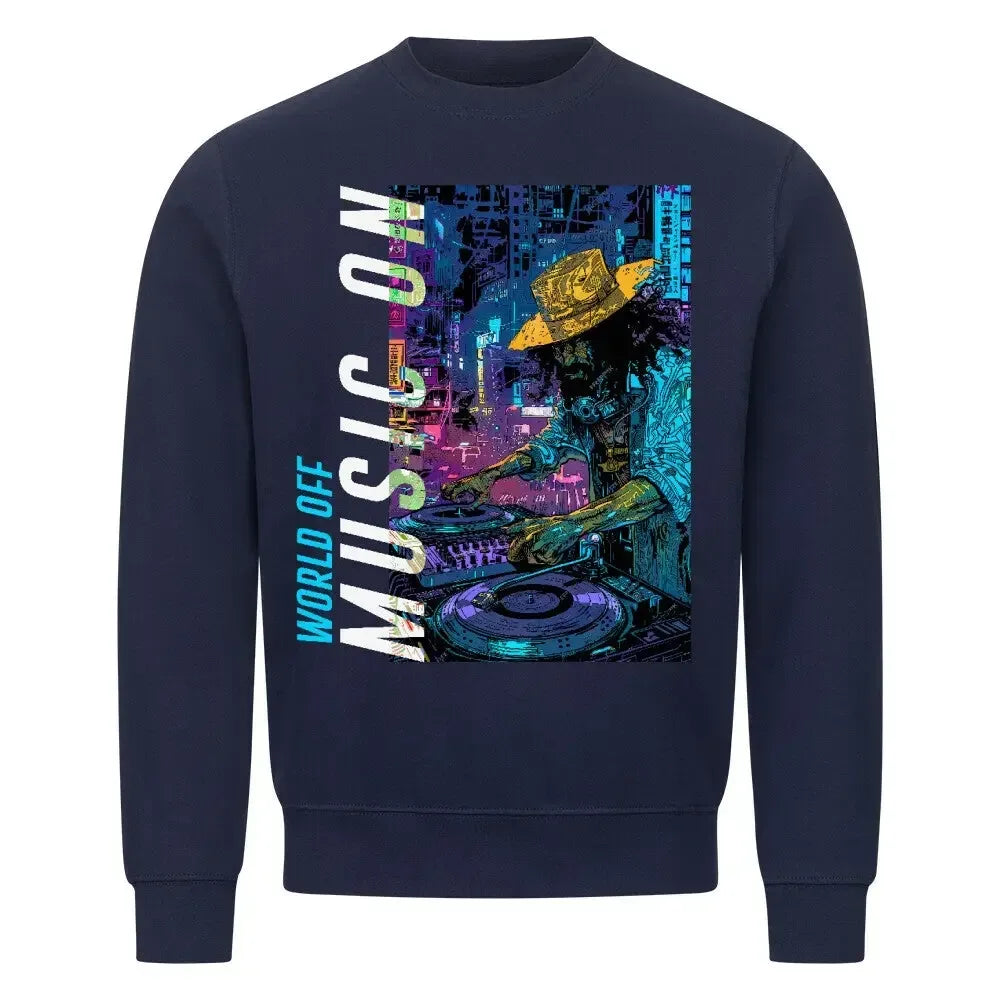 WORLD OFF MUSIC ON - Classic Sweatshirt - 4BeaTz - Music&Fashion