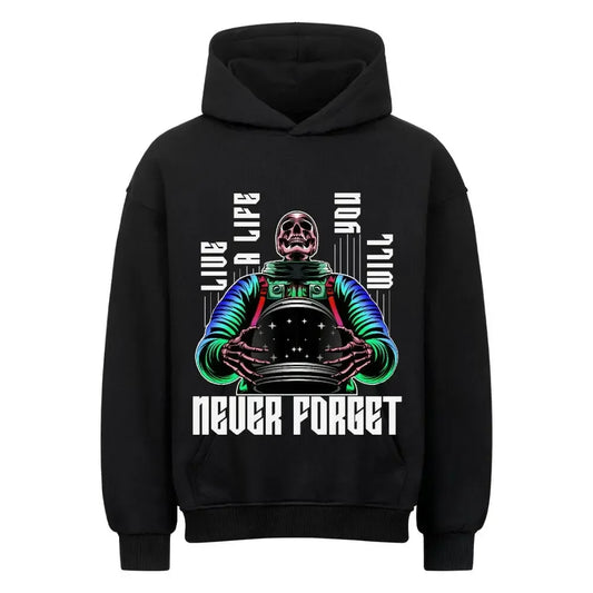 NEVER FORGET - Oversized Hoodie (Front Print) - 4BeaTz - Music&Fashion