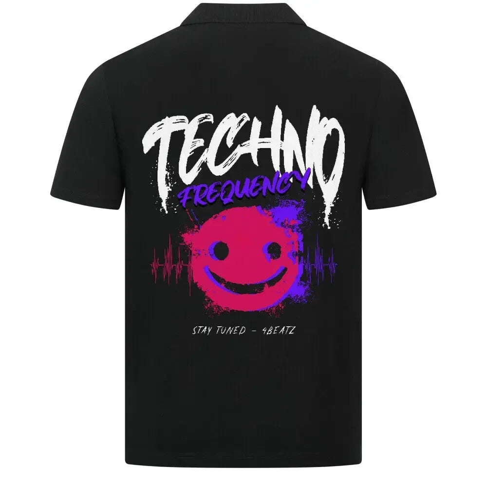 Techno Frequency (StayTuned) – Premium Polo Shirt - 4BeaTz - Music&Fashion