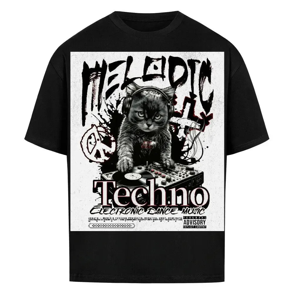 RAVE CAT - Festival Fit (4BeaTz) -Oversized Shirt - 4BeaTz - Music&Fashion