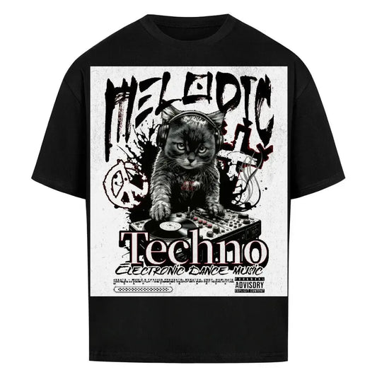 RAVE CAT - Festival Fit (4BeaTz) -Oversized Shirt - 4BeaTz - Music&Fashion