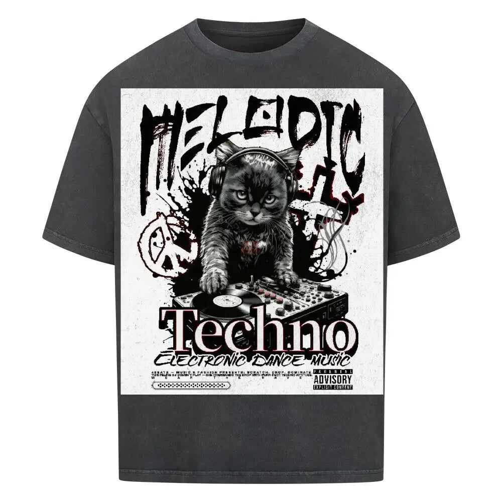 RAVE CAT - Festival Fit (4BeaTz) -Oversized Shirt - 4BeaTz - Music&Fashion