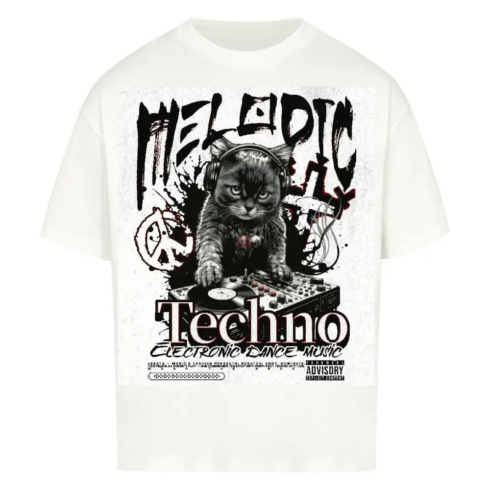 RAVE CAT - Festival Fit (4BeaTz) -Oversized Shirt - 4BeaTz - Music&Fashion