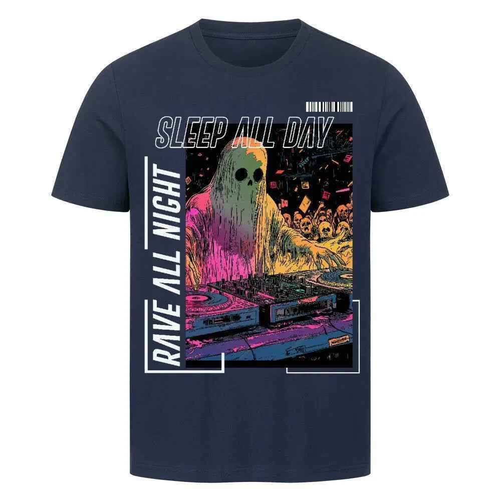 SLEEP ALL DAY / RAVE ALL NIGHT - Premium T-Shirt - 4BeaTz - Music&Fashion