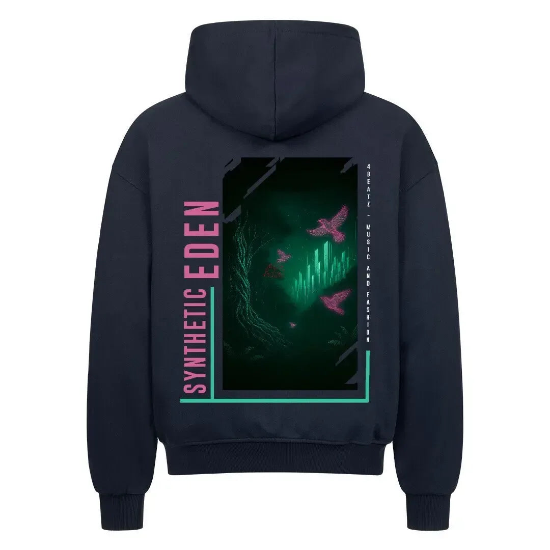 SYNTHETIC EDEN - Oversized Zipper Hoodie (Back Print) - 4BeaTz - Music&Fashion