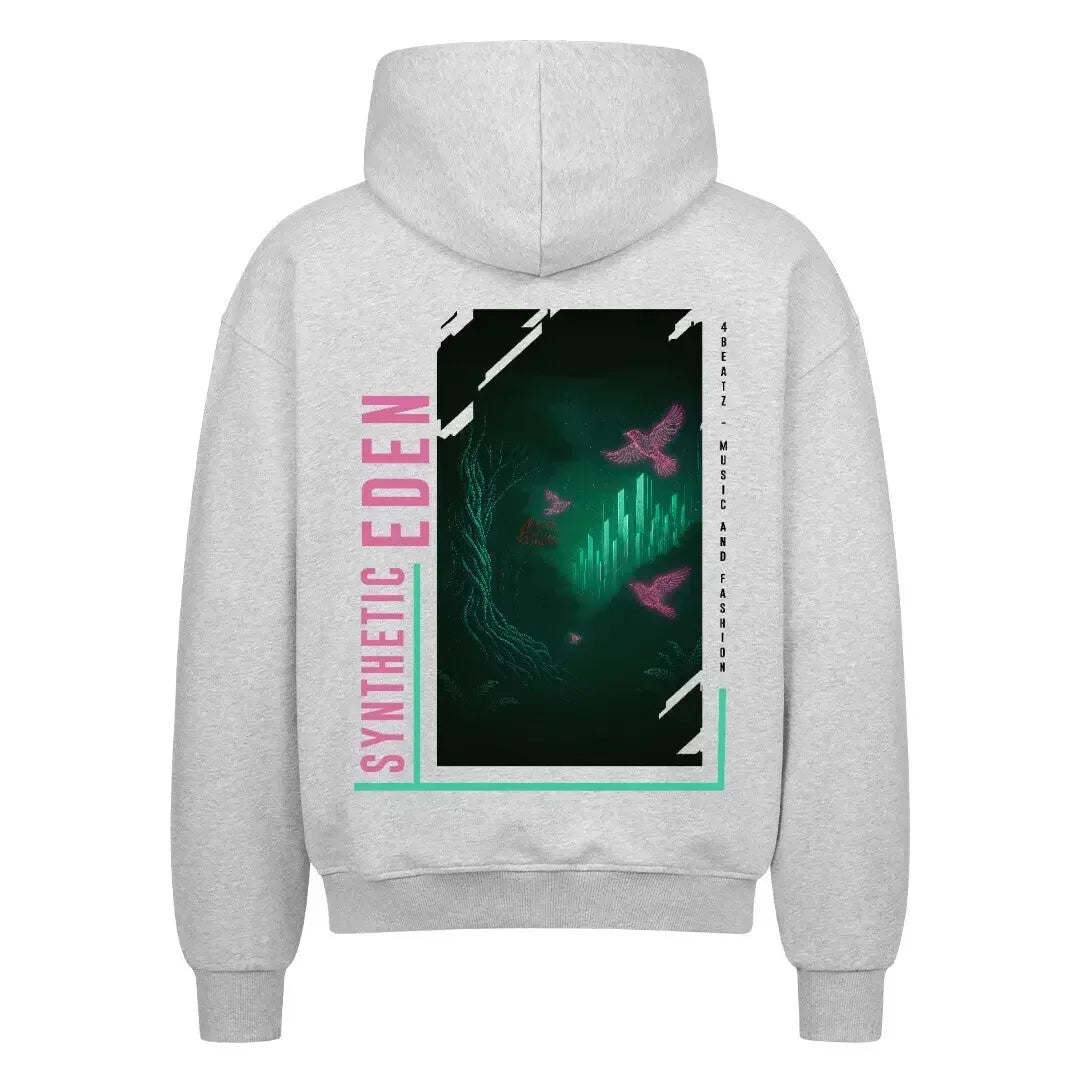 SYNTHETIC EDEN - Oversized Zipper Hoodie (Back Print) - 4BeaTz - Music&Fashion