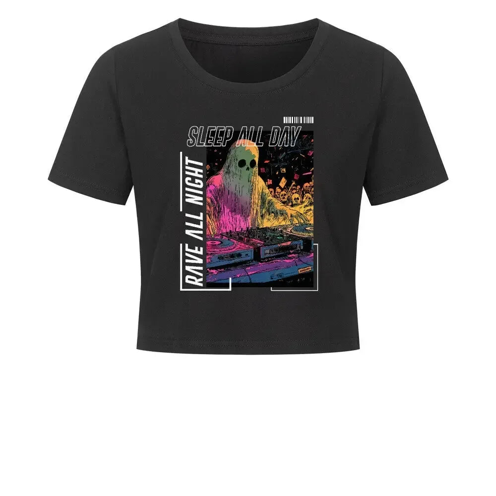 Ladies Cropped Tee - 4BeaTz - Music&Fashion