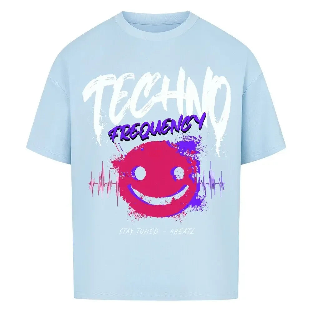 Techno Frequency(StayTuned) - Oversized Shirt - 4BeaTz - Music&Fashion