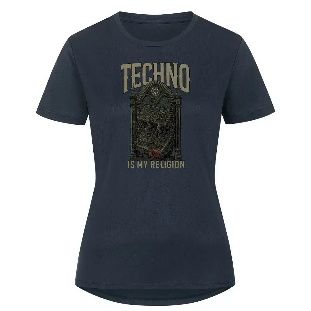 TECHNO IS MY RELIGION - Sport T-Shirt Women - 4BeaTz - Music&Fashion