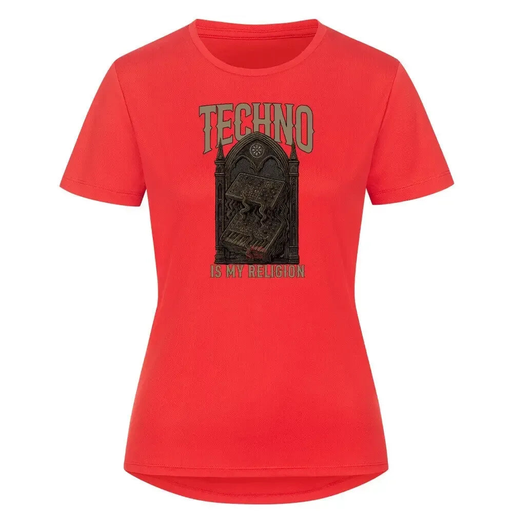 TECHNO IS MY RELIGION - Sport T-Shirt Women - 4BeaTz - Music&Fashion