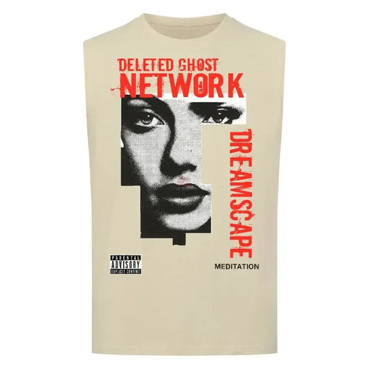 DELETED GHOST NETWORK - Sleeveless Oversized Tee - 4BeaTz - Music&Fashion