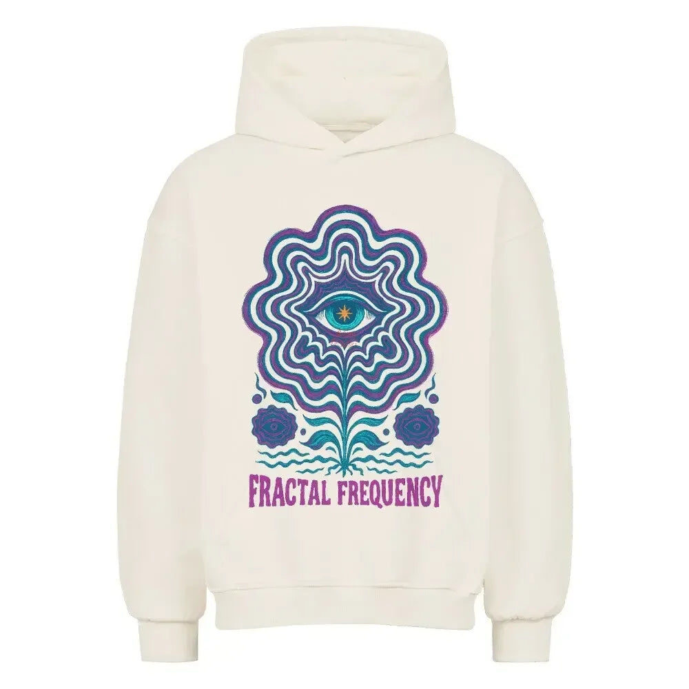FRACTAL FREQUENCY - Oversized Hoodie (Front Print) - 4BeaTz - Music&Fashion