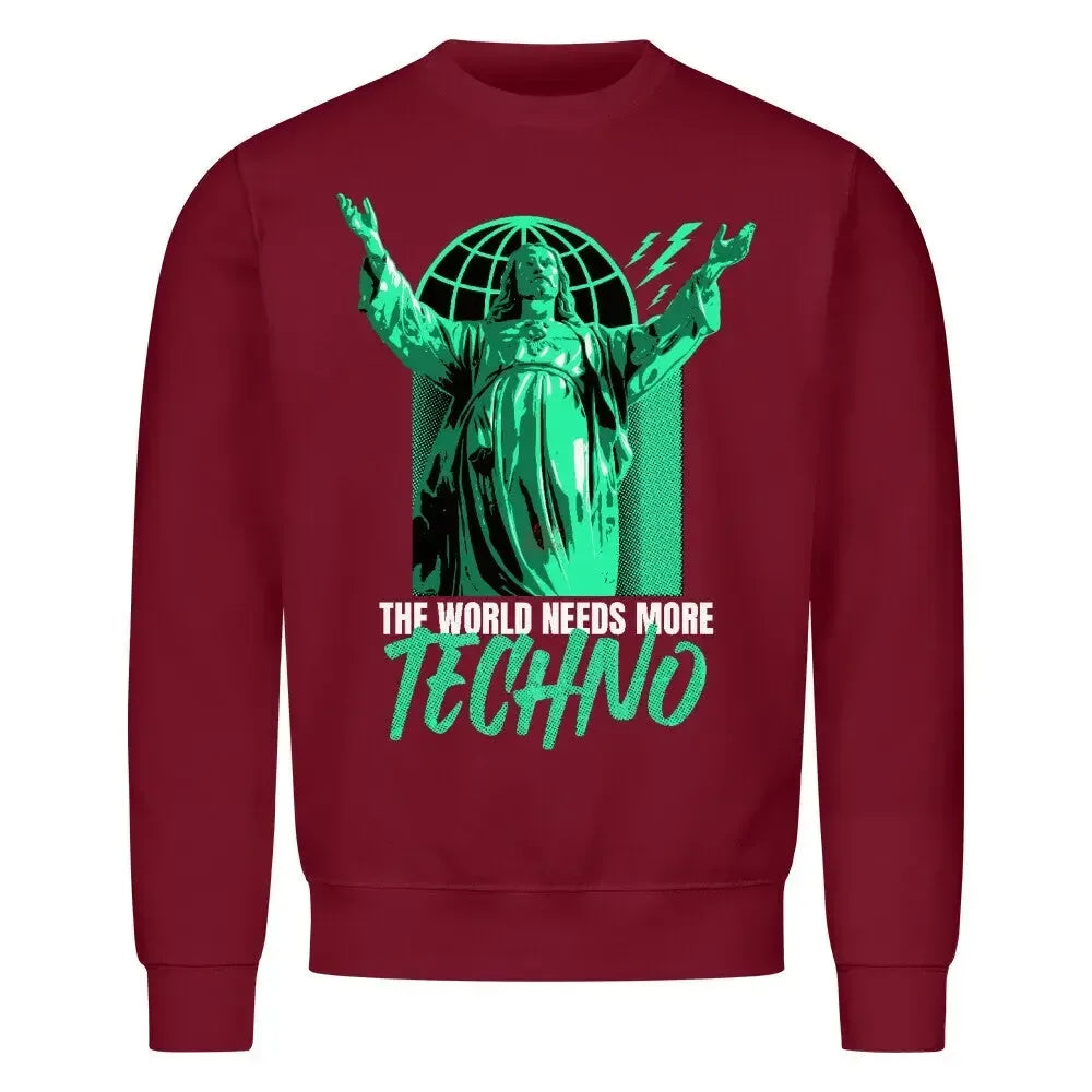 THE WORLD NEEDS MORE TECHNO - Classic Sweatshirt - 4BeaTz - Music&Fashion