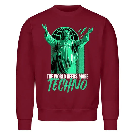 THE WORLD NEEDS MORE TECHNO - Classic Sweatshirt - 4BeaTz - Music&Fashion